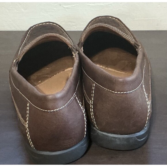 Men’s Johnston & Murphy Locklin Woven Venetian Loafers Brown Leather main image 5
